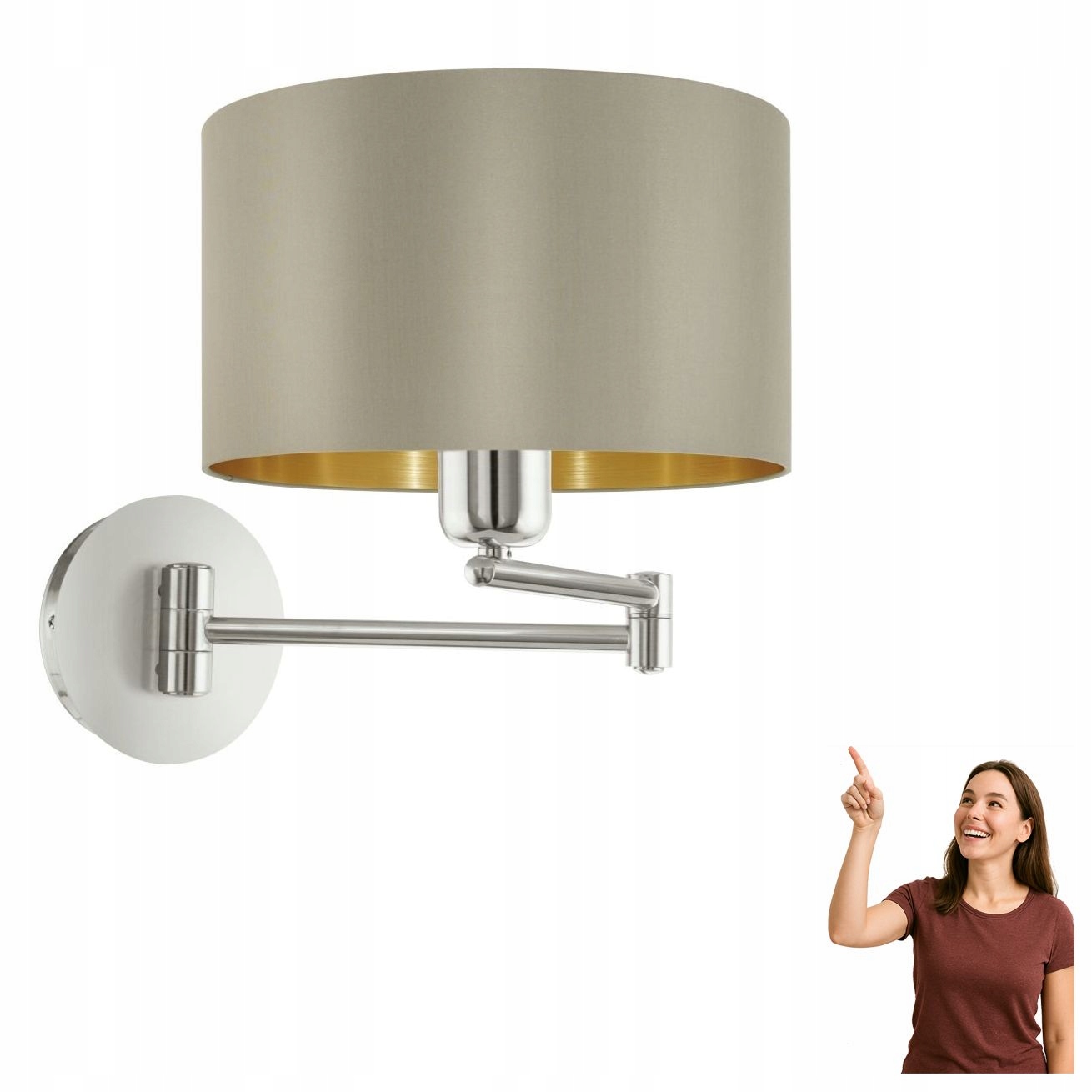 Nástenné svietidlo na výložníku Maserlo 95055 Eglo