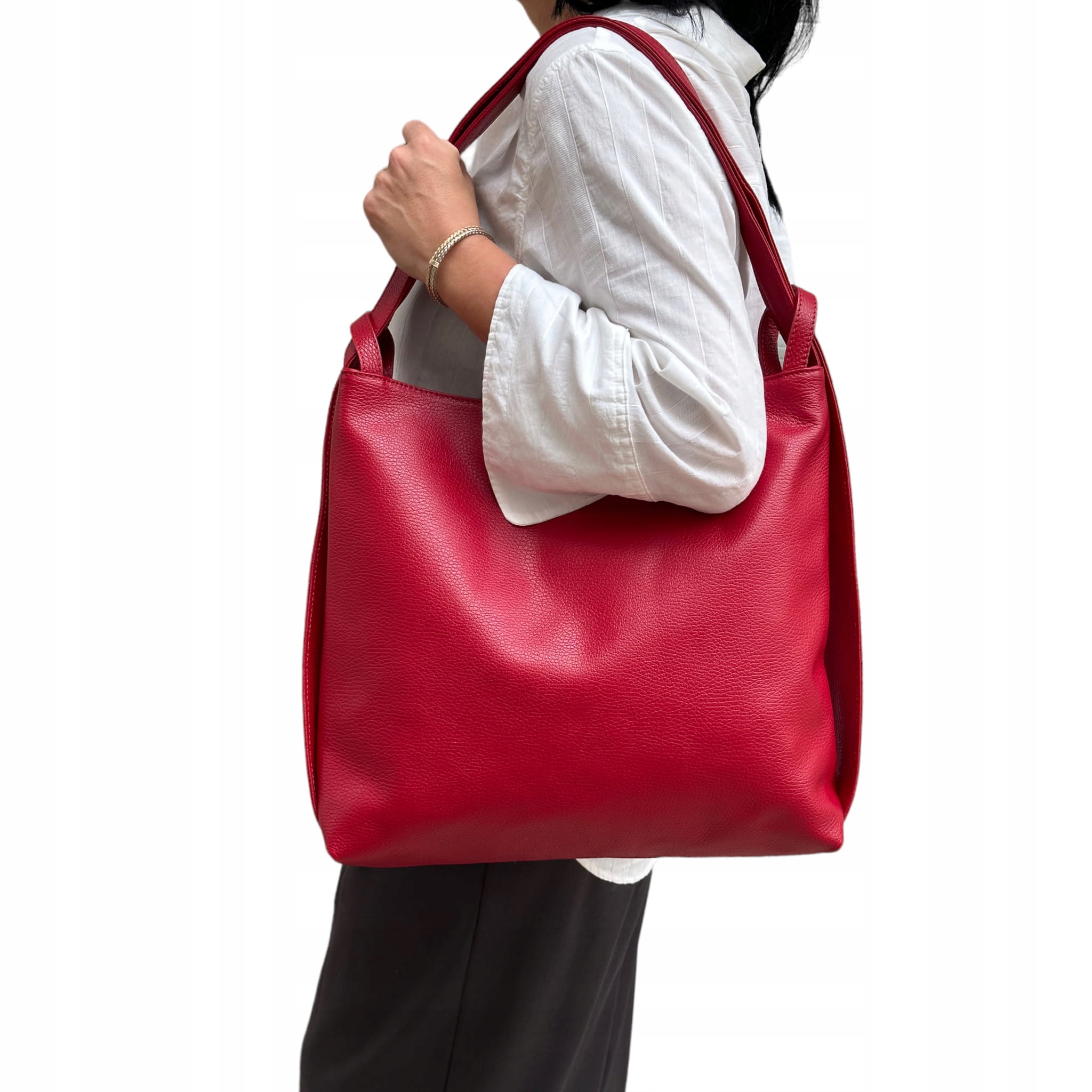 Dámská kožená kabelka Buona Červená