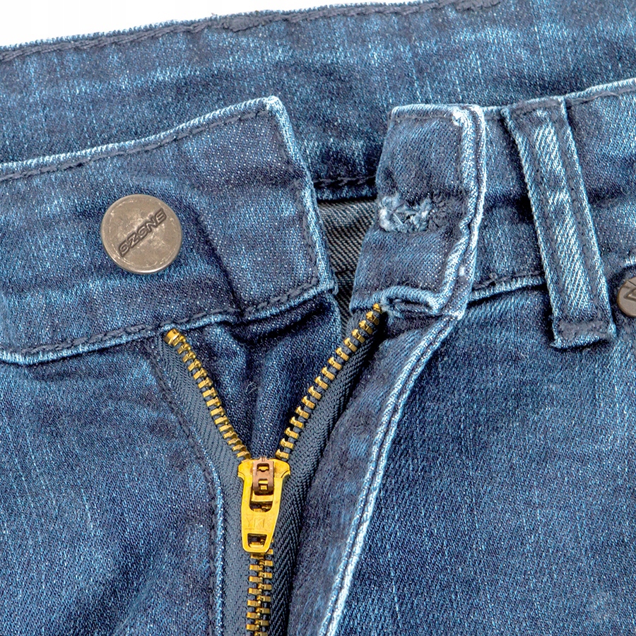 SPODNIE MOTOCYKLOWE OZONE HORNET II SKRACANE S Materiał jeans