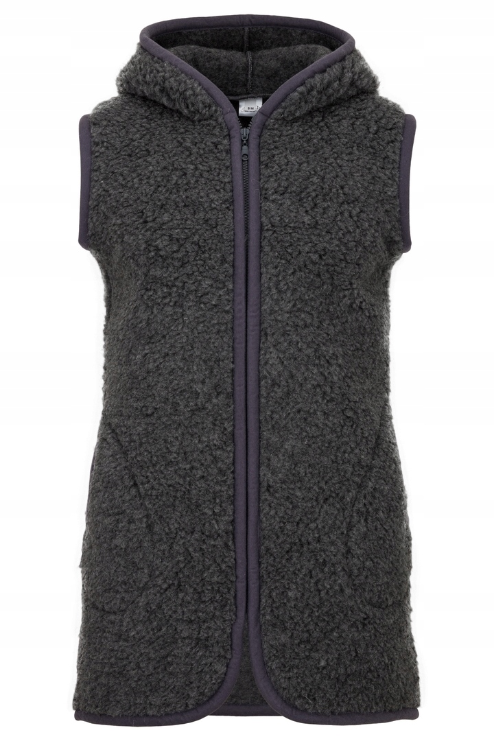 

Długa Kamizelka Z Kapturem 100% Wełniana r.2XL/3XL