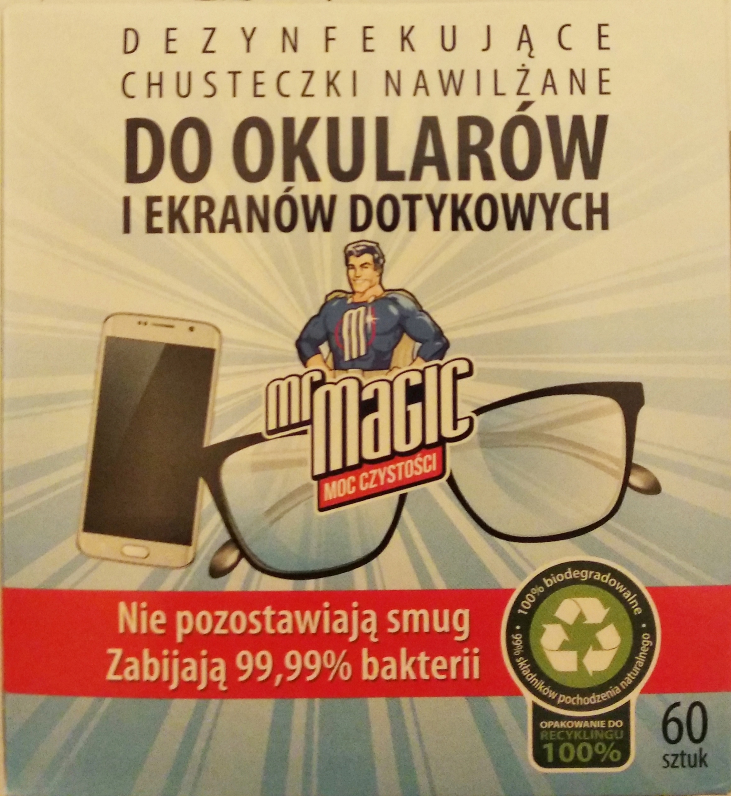 

Chusteczki do okularów i ekranów dotykowych