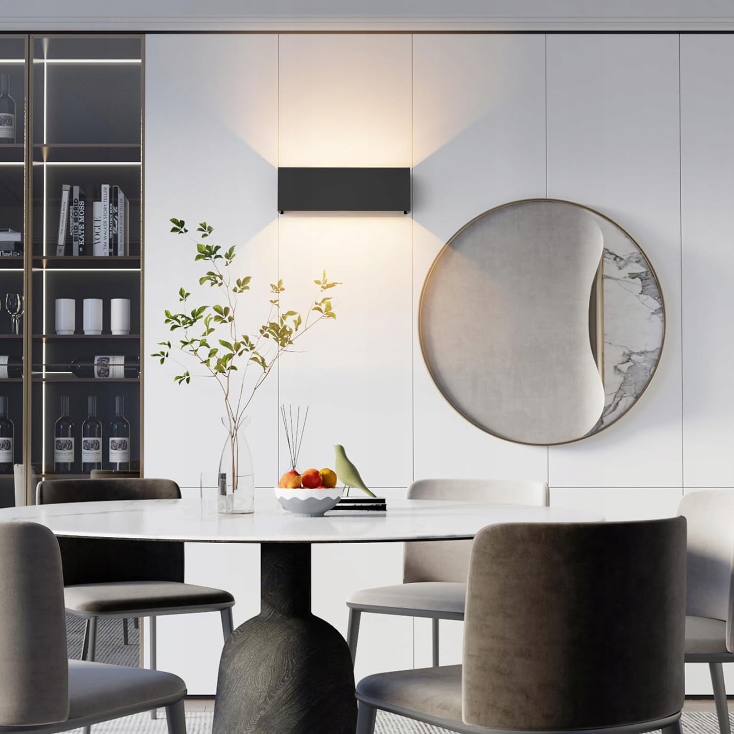 KLIGHTEN Lampa Zewnętrzna 30W Czarna IP65 2szt Regulowany Kąt Ciepła 3000K — miniatura 4