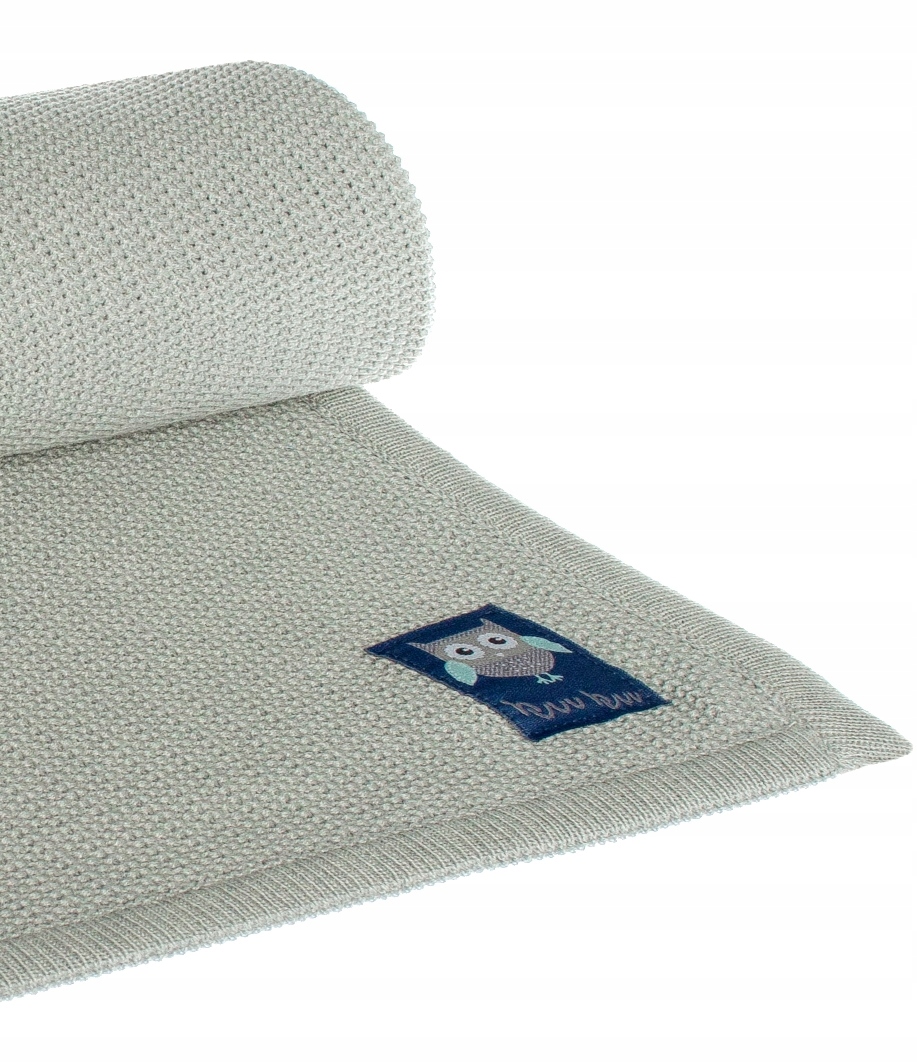 

Szary Koc Kocyk Bawełniany bawełna 100% 80x100