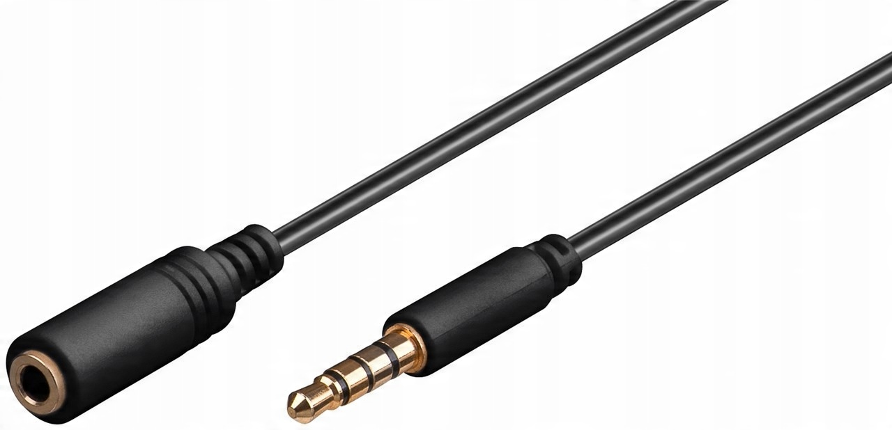 

Przedłużacz do słuchawek audio Aux 4-pinowy 0.5 m