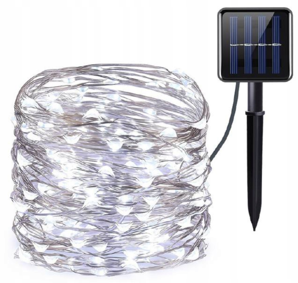 

Lampki Solarne Choinkowe Ogrodowe 100 Led 10M