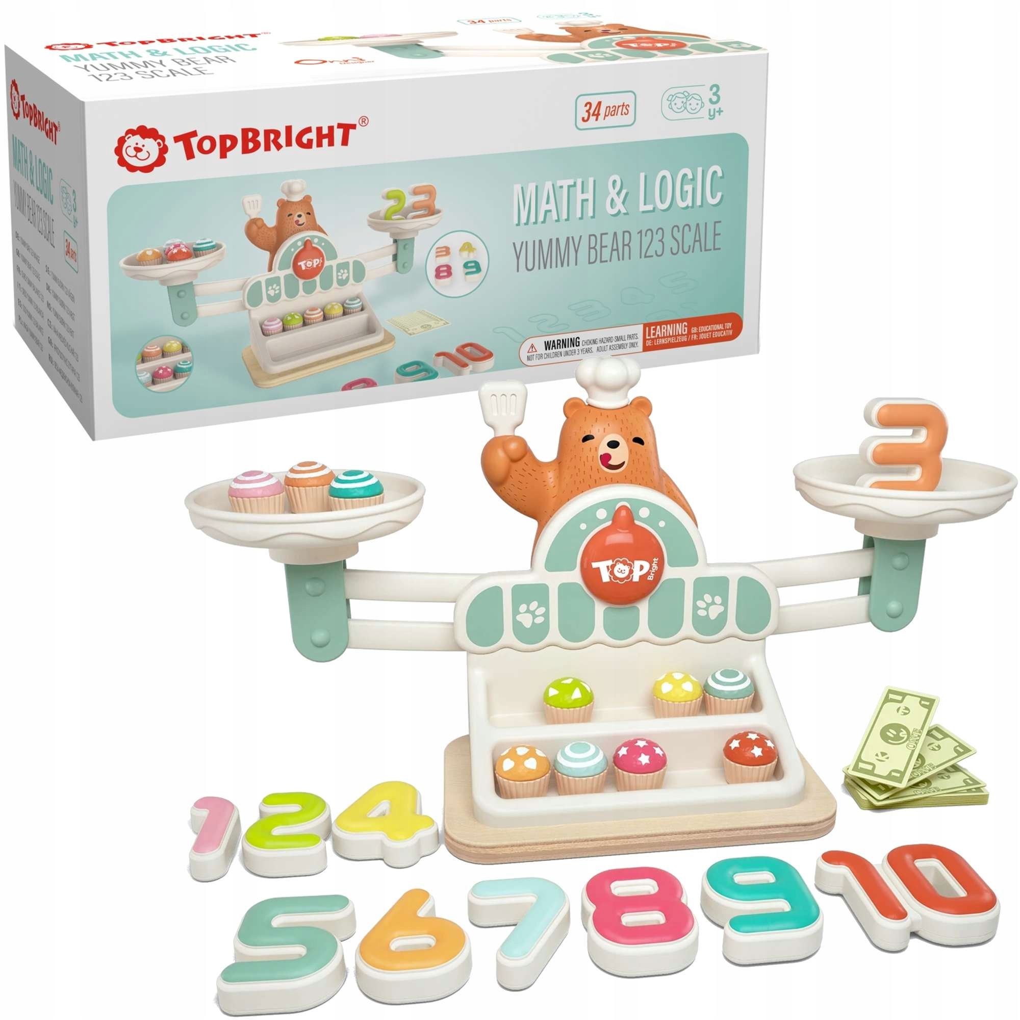 

Edukacyjna Waga Szalkowa Odważniki Nauka Liczenia