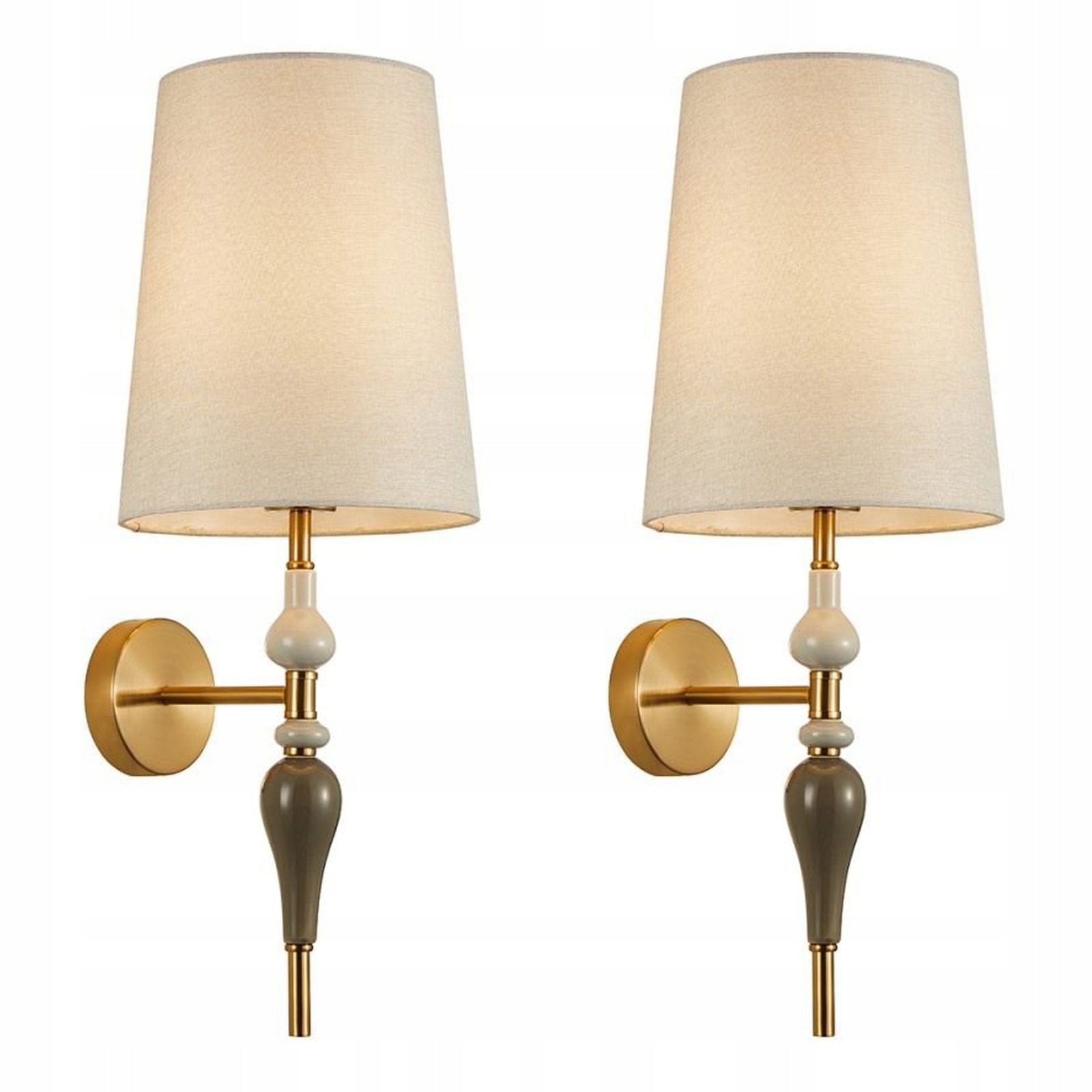 Sada 2 nástěnných lamp Moren Starožitná mosaz Stylová Italux