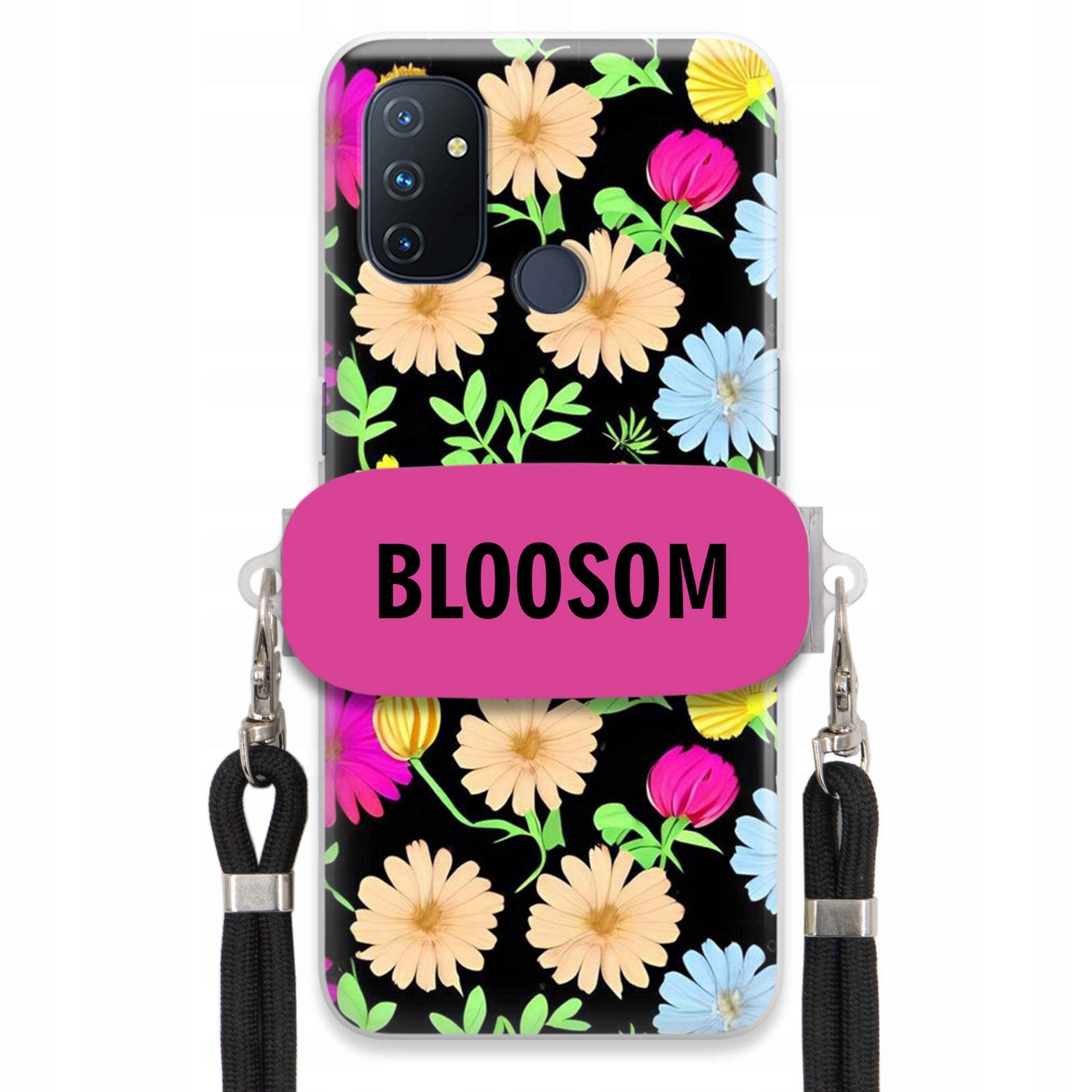 Pouzdro Držák Crossbody pro Oneplus Nord N100 Kryt Květiny Bloosom Flower