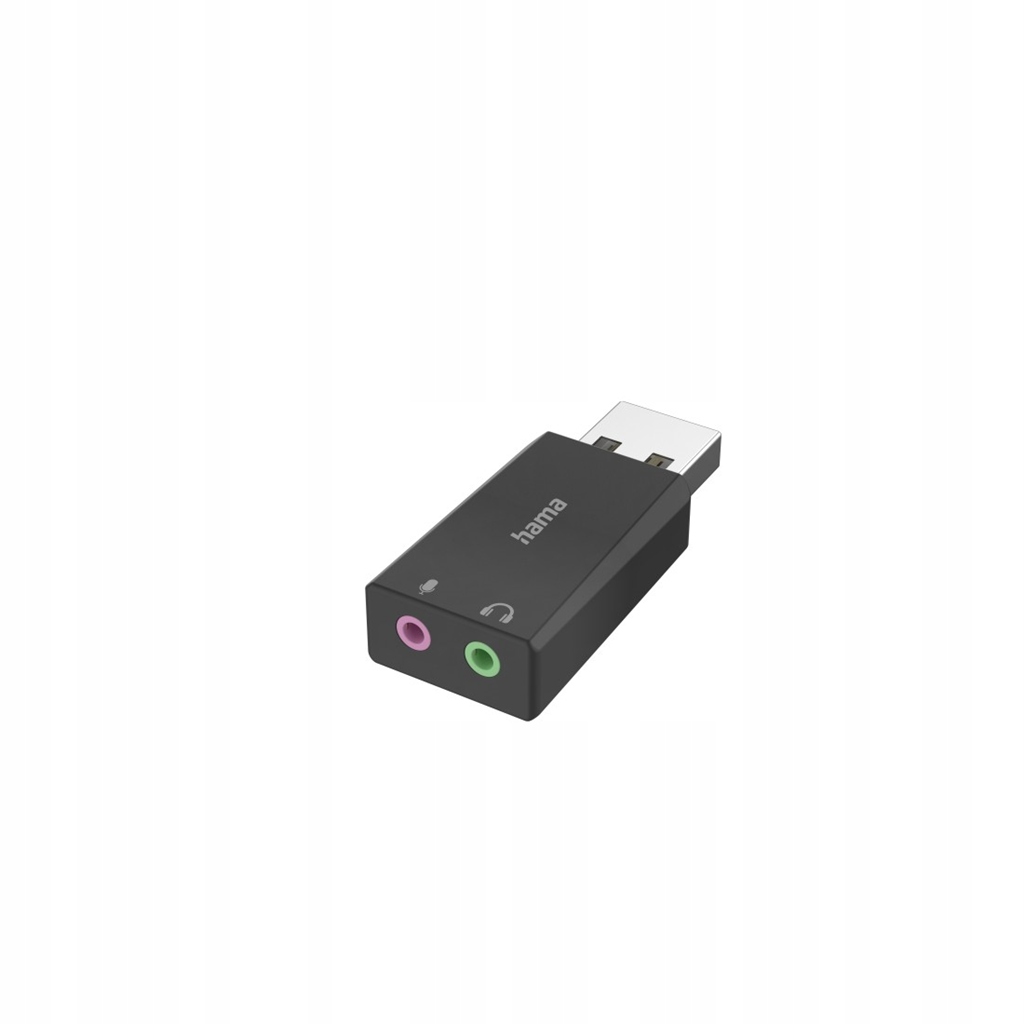 Hama adapter przejściówka audio USB-A 2x JACK 3,5mm do mikrofonu słuchawek