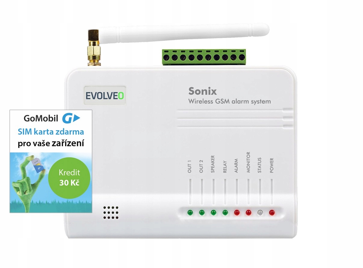 Evolveo Sonix, bezdrôtový Gsm alarm ALM301