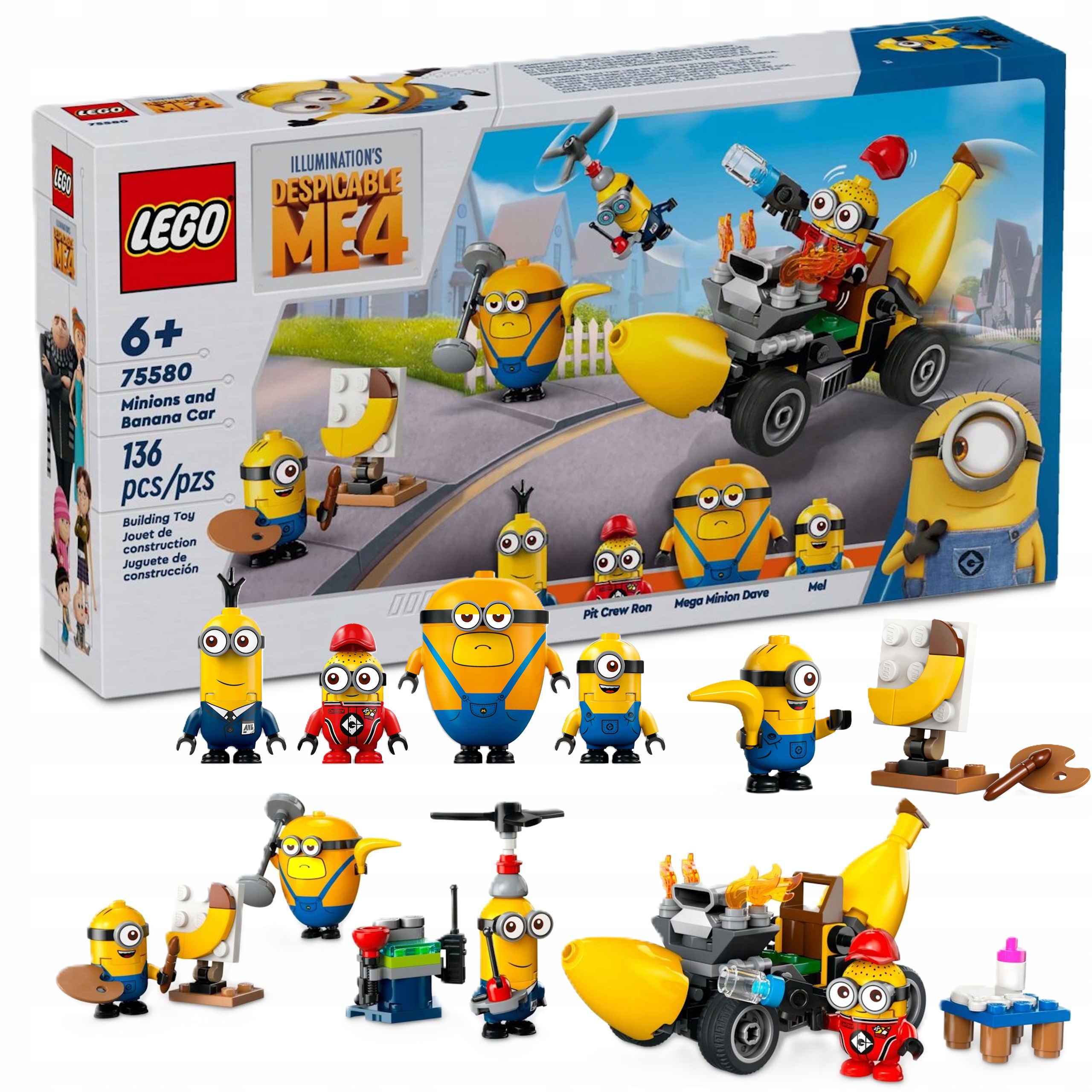 Klocki Lego 75580 Zestaw Klocków Minionki I Bananowóz Dla Dzieci