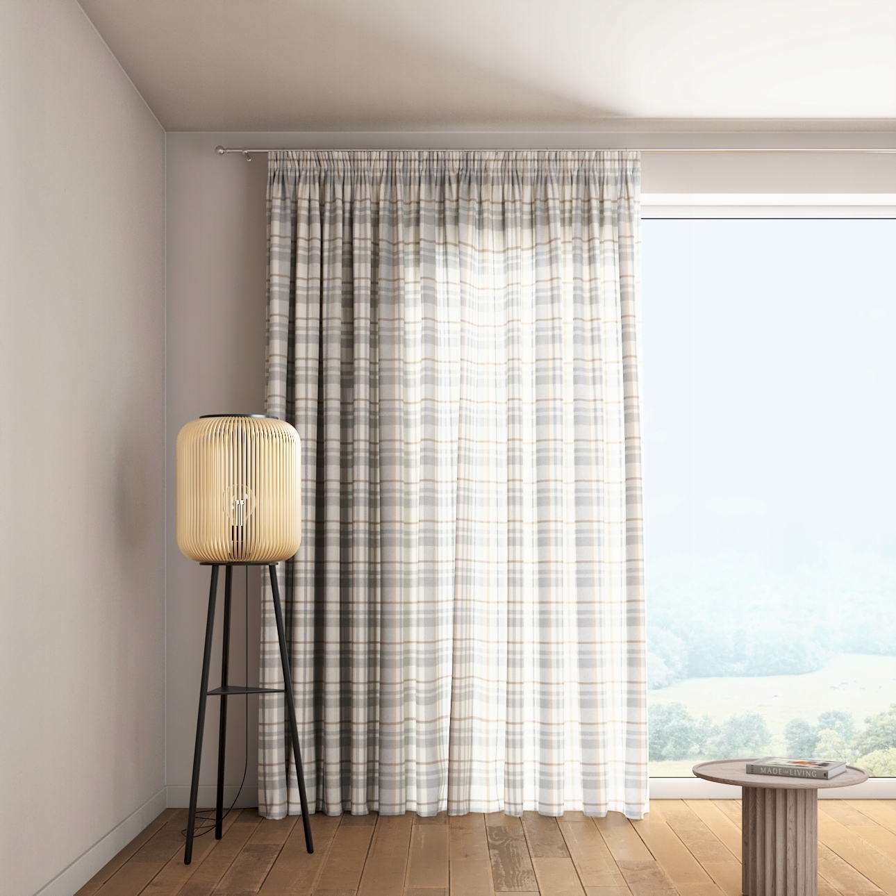 Dekoria Záclona na zvlnenej páske 1 ks 130 x 260 cm odtiene šedej