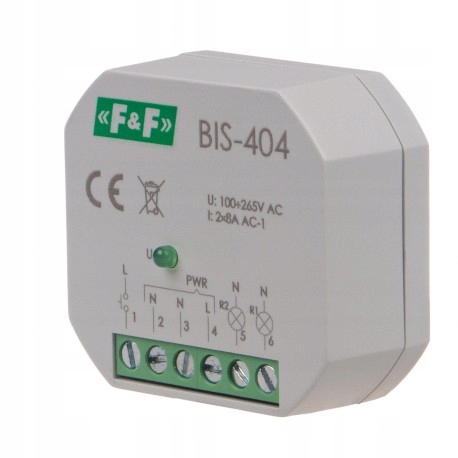 

Przekaźnik Bistabilny Sekwencyjny BIS-404 F&f