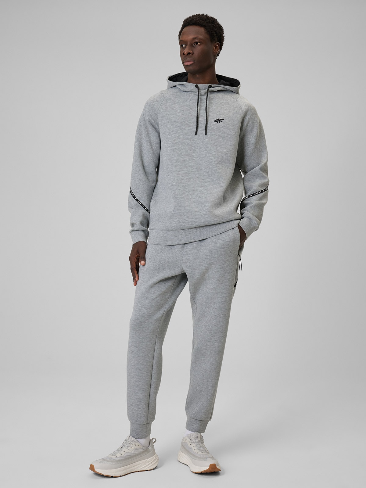 4F Pánské Jogger Tepláky Šedé Pohodlné XL