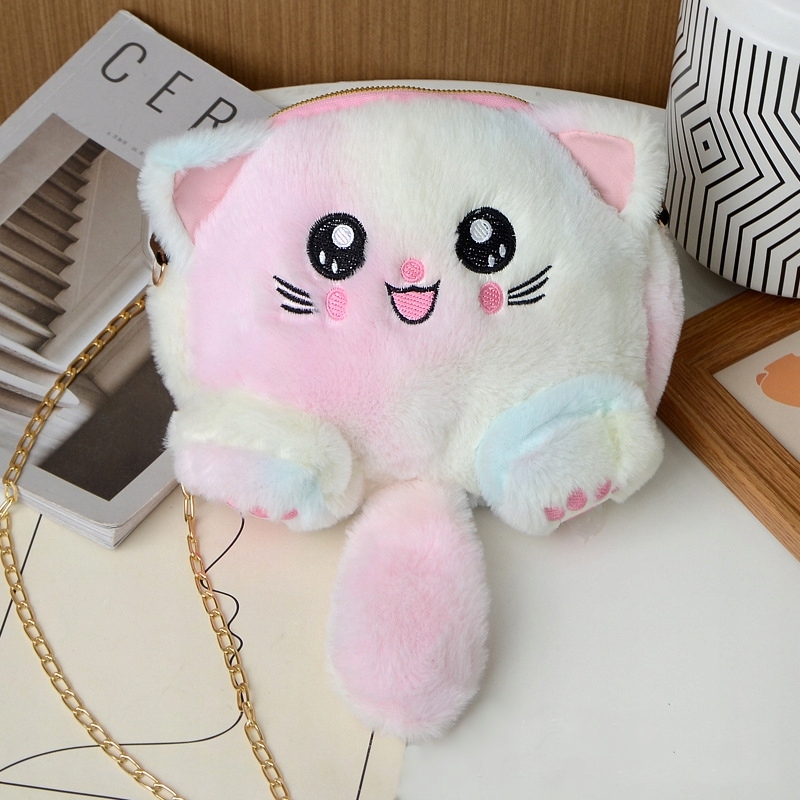 MASKOTKA TOREBKA KOT KOTEK FUTERKO OMBRE BŁĘKIT Marka inna