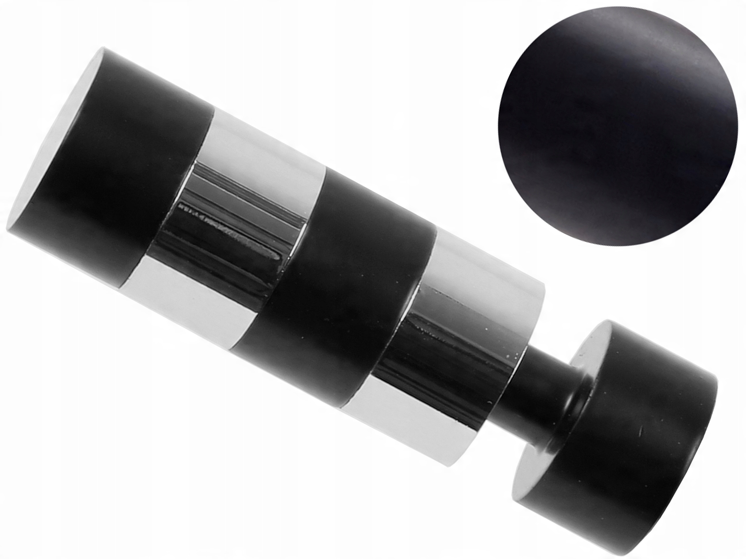 

19 mm Milano zakończenie do karnisza Czarny Mat