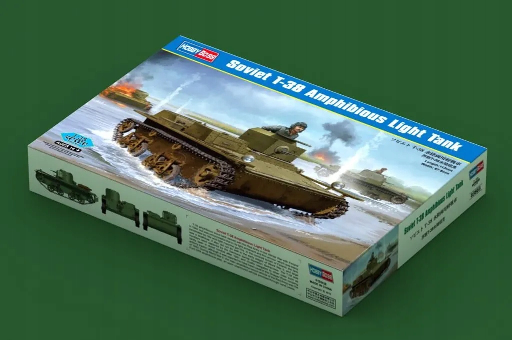 Hobby Boss 83865 sovětský obojživelný lehký tank T-38 v měřítku 1:35