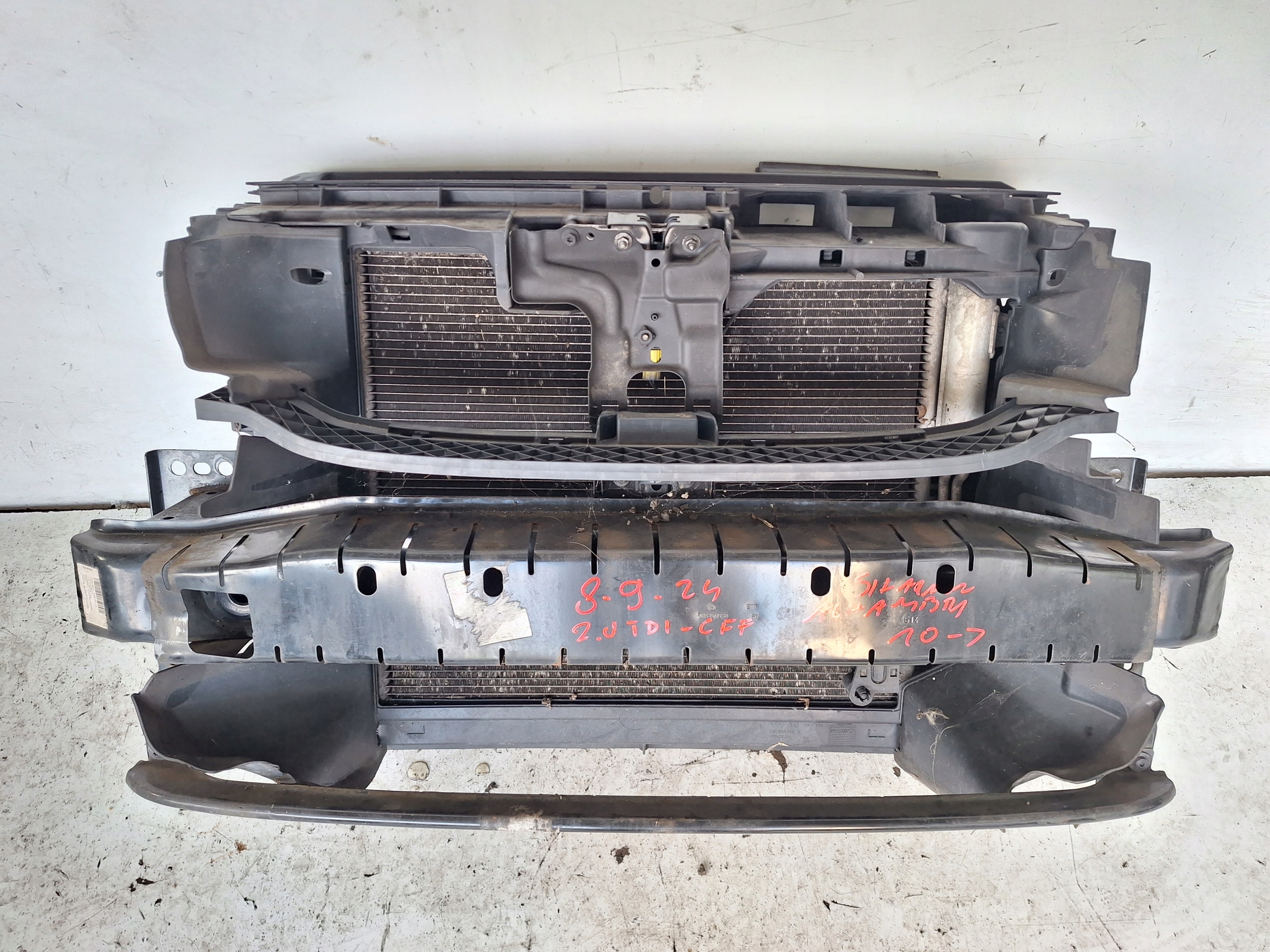 SEAT ALHAMBRA 7N 10-> support panel for radiators 2.0 TDI