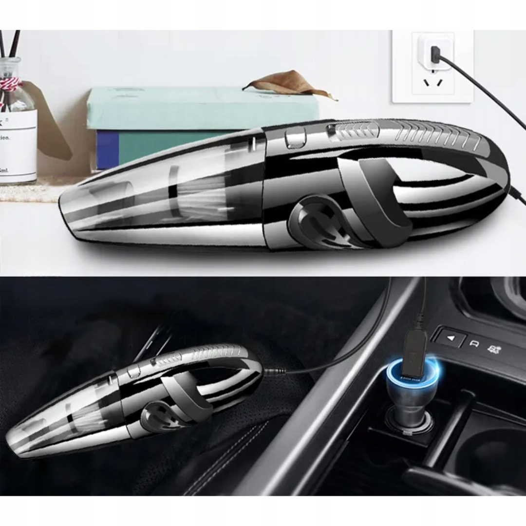 RĘCZNY ODKURZACZ SAMOCHODOWY BEZPRZEWODOWY 120W + Końcówki + Pokrowiec Marka inny