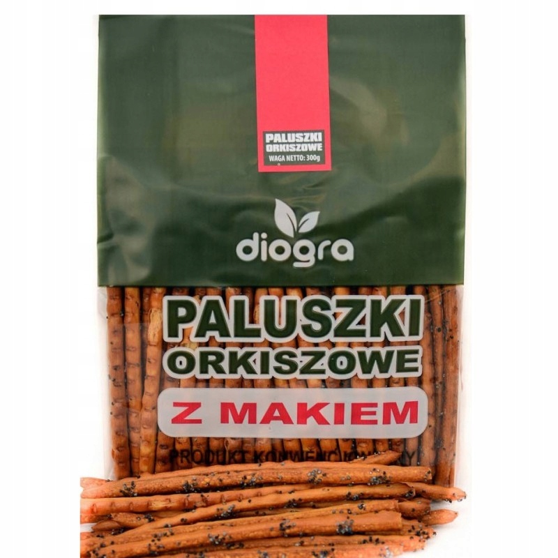 Paluszki orkiszowe z makiem - 170