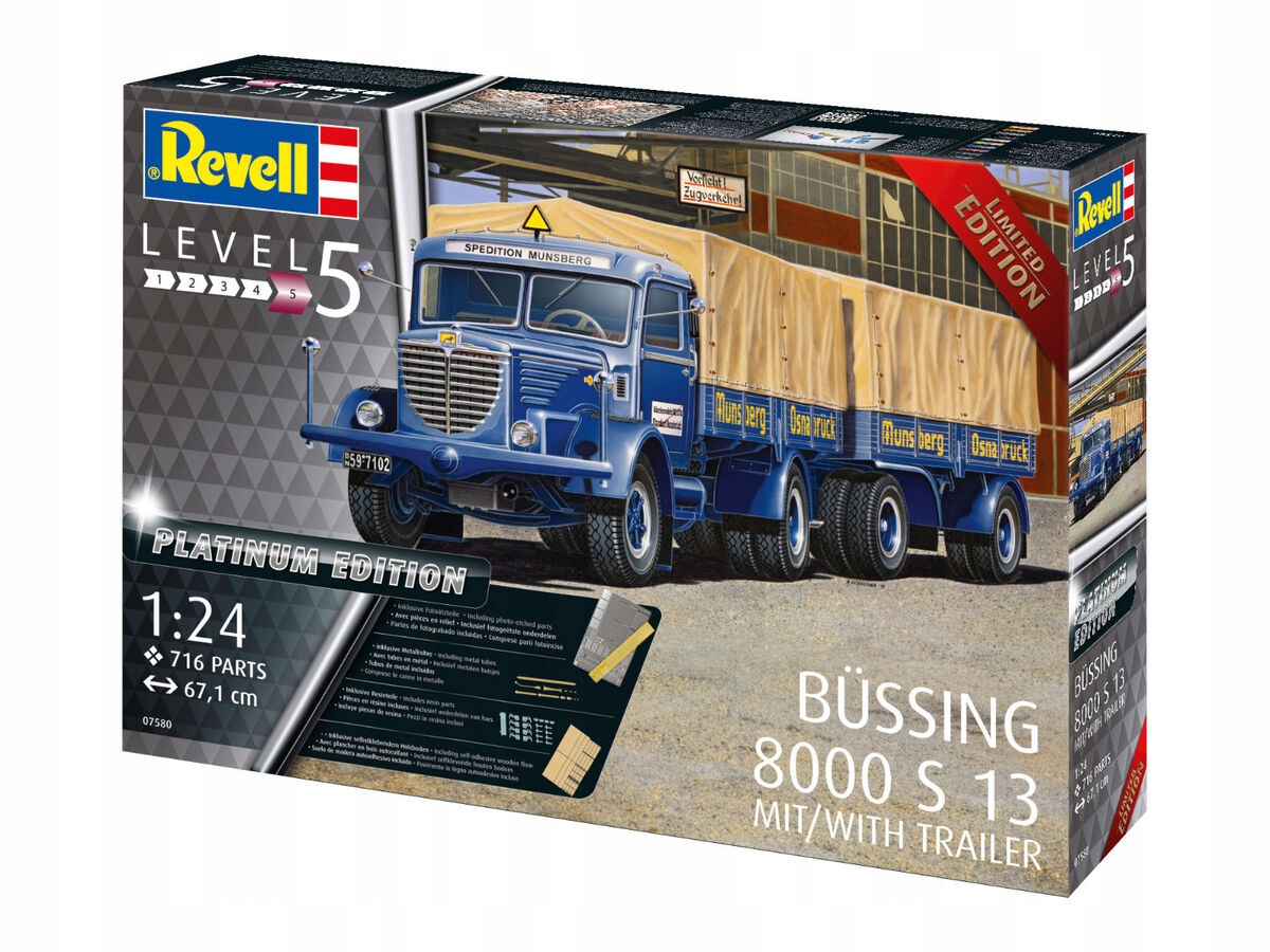 Revell Büssing 8000 S 13 s přívěsem Limited Edition