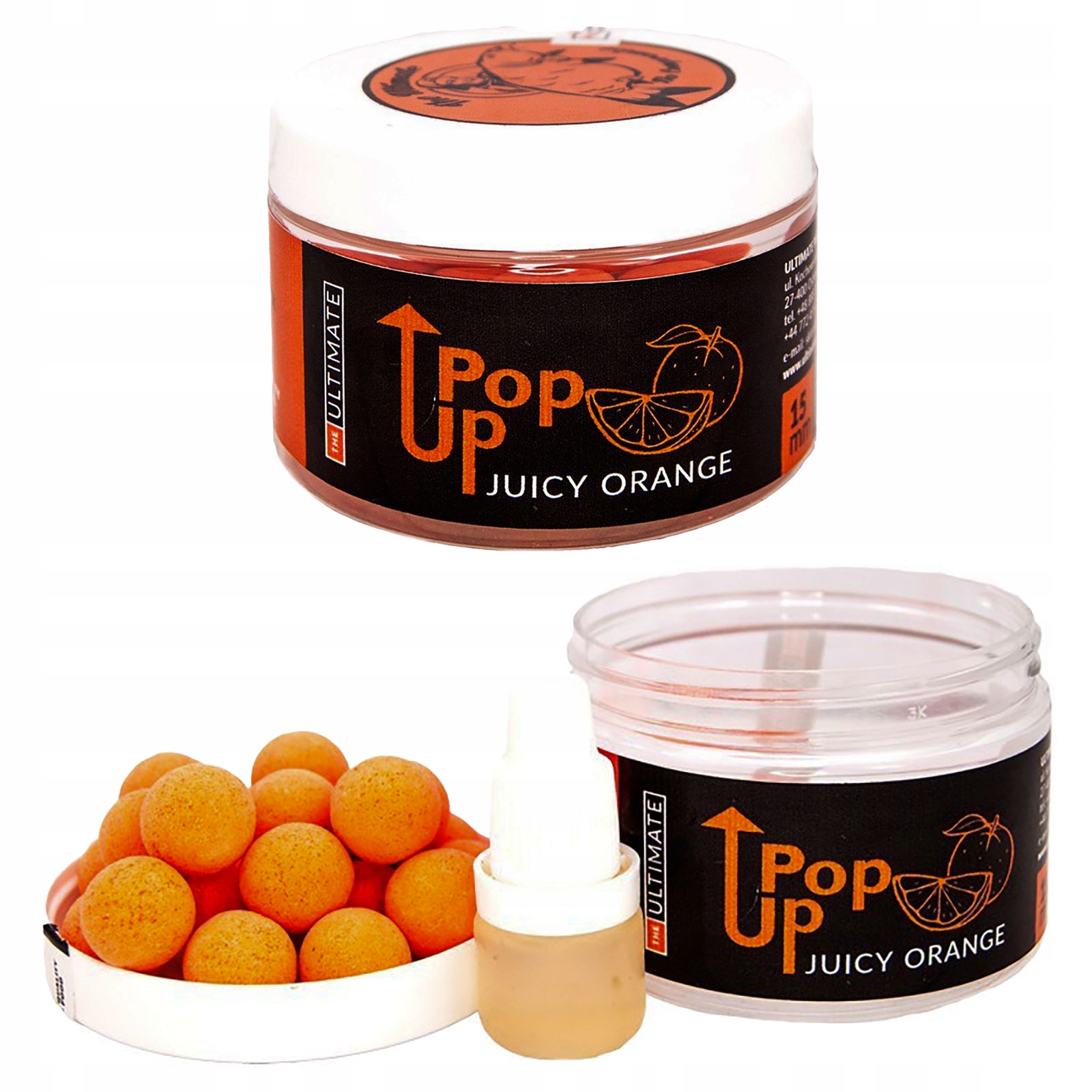 2x Kulki Pływające Pop-Up Wędkarskie Karpiowe Orange 15 mm Ultimate Product