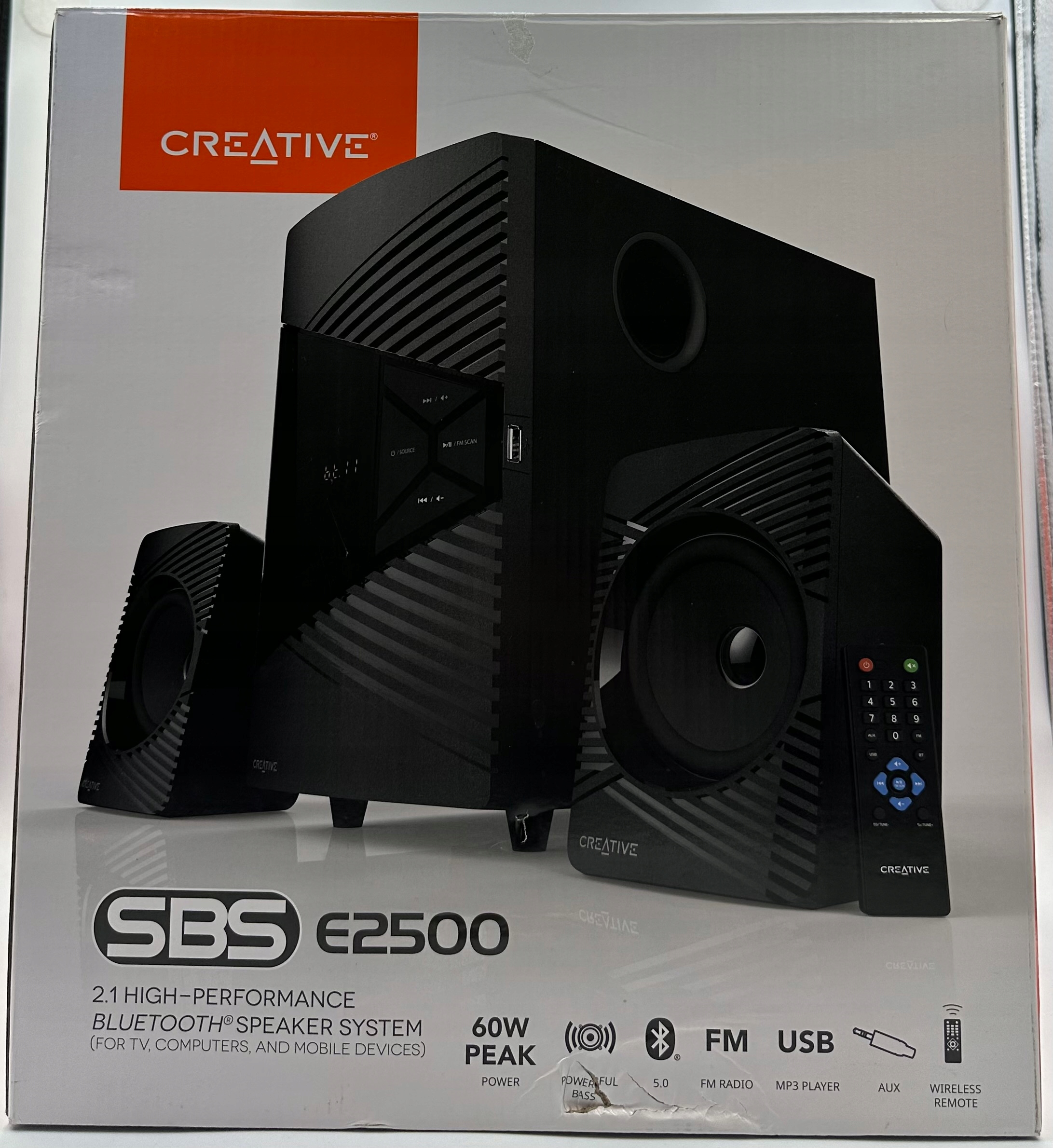 Zestaw głośników 2.1 Creative SBS E2500 30 W czarny