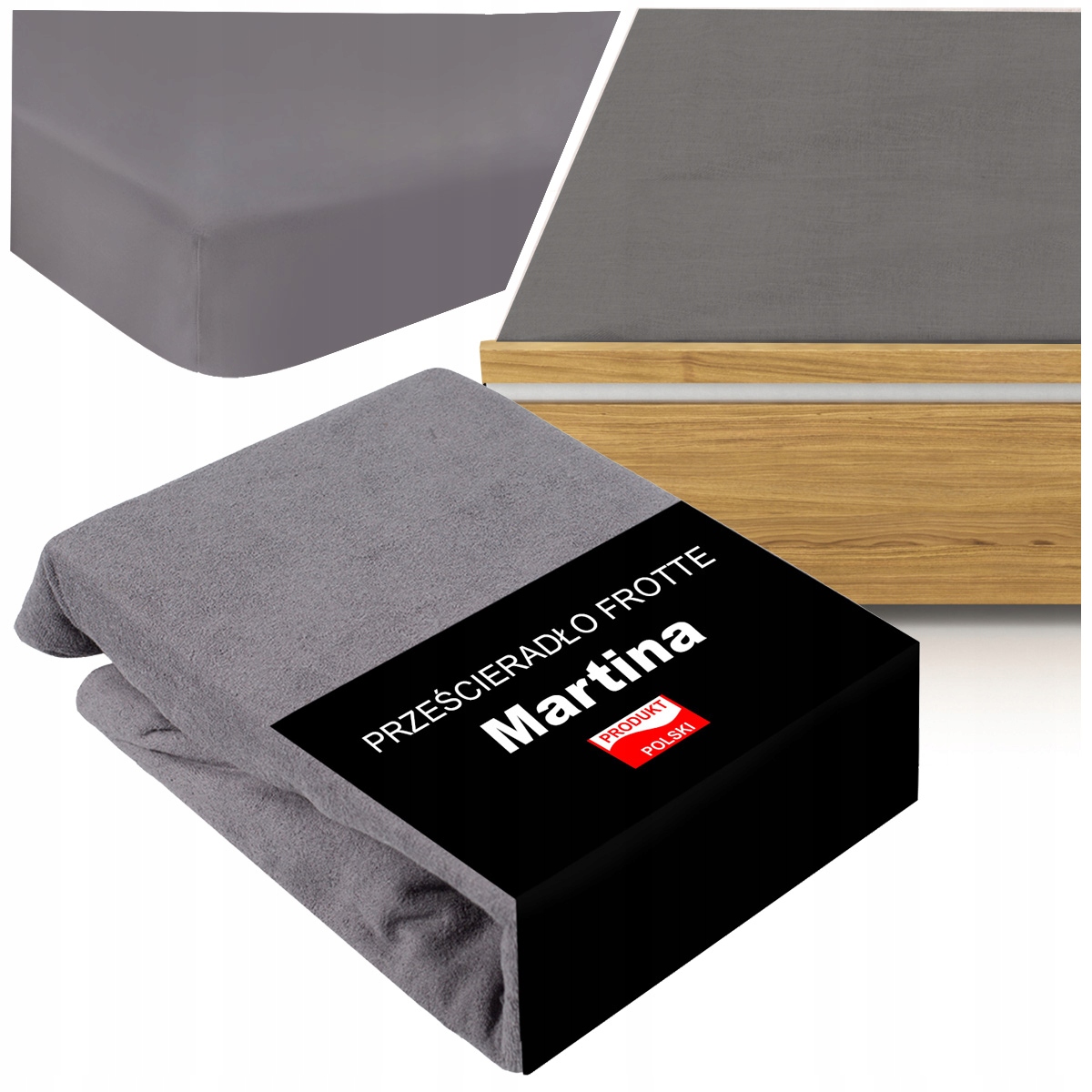 Froté Prostěradlo s gumou 180 x 200 cm Vysoká Matrace 30 cm Prodyšné Silné