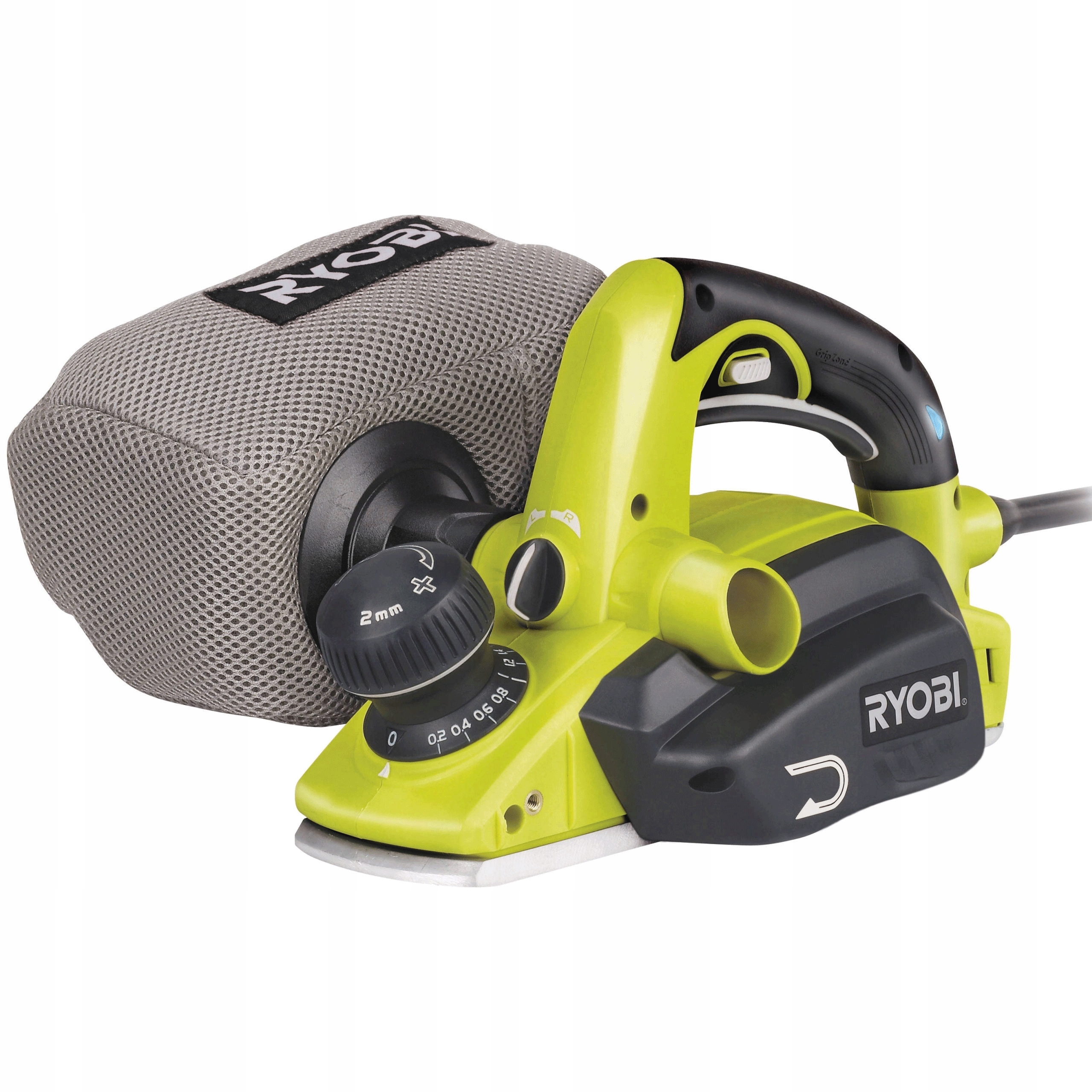 Ryobi Elektrický Hoblík Hebel Hoblovačka EPN7582NHG Kufr Dust Tech 750W