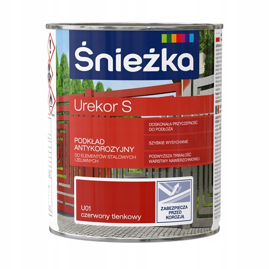 

Podkład antykorozyjny 0,8l czerwony tl. Urekor S