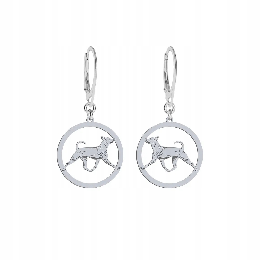 Stříbrné Náušnice se psem plemene Thai Ridgeback 925 Dárek Šperky Gravírování