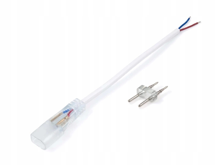 

Złączka do taśm Led Neon na 230V 8x16mm z kablem