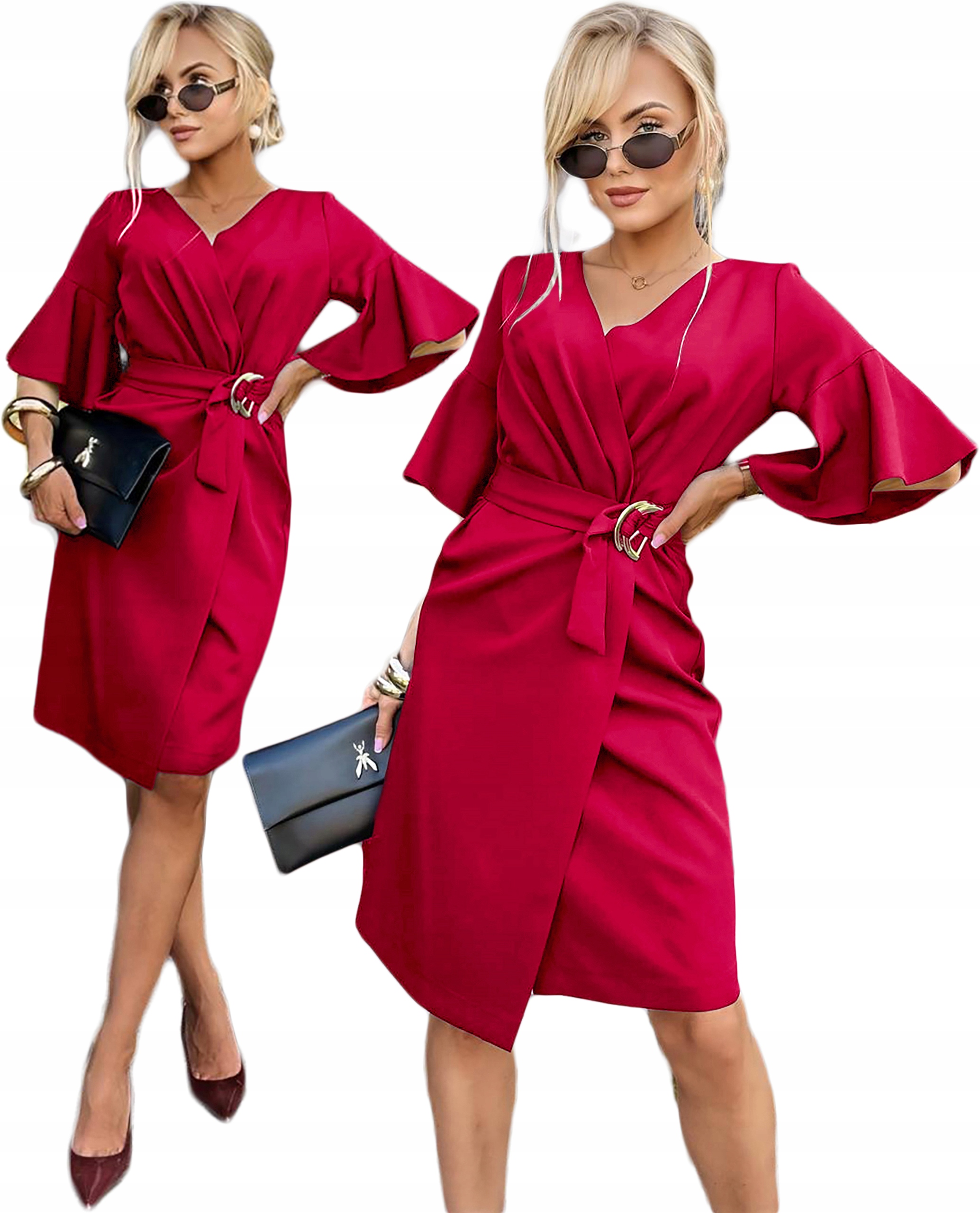 Elegantní vizitková Šaty Dámská obálková Produkt Polský svatební hostina M Emili