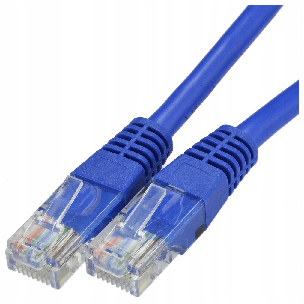 

Kabel Sieciowy Lan RJ45 Utp KAT.5E Niebieski 0,5m