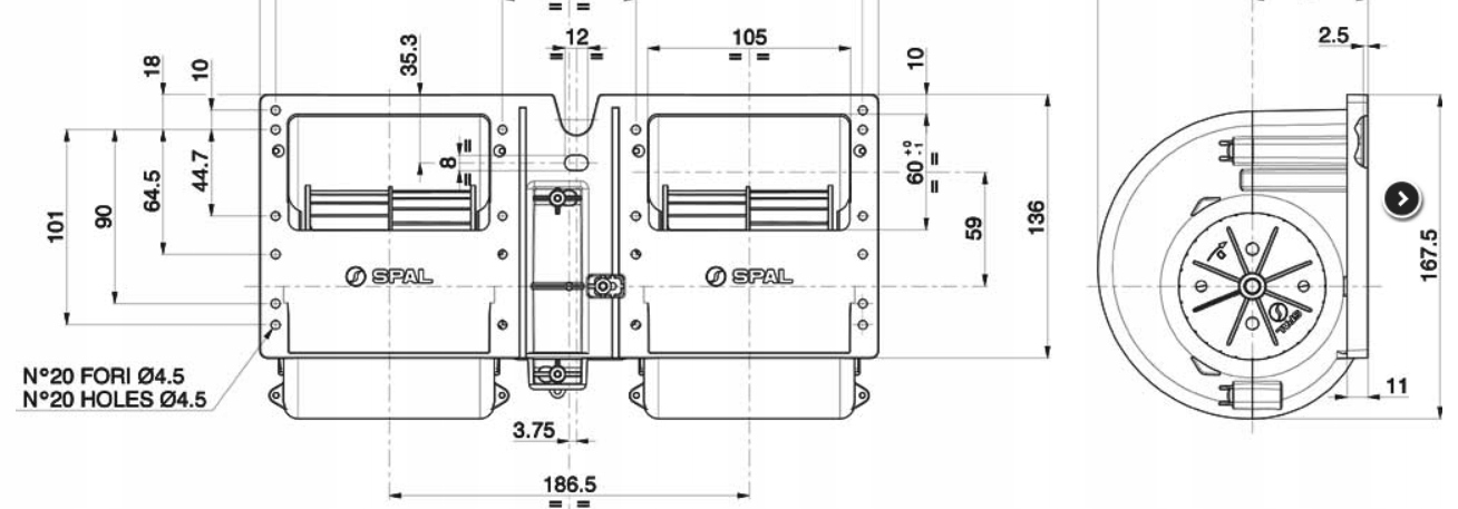 011-B46-22 - Blower / вентилятор сжечь 011-B46 -22 24V