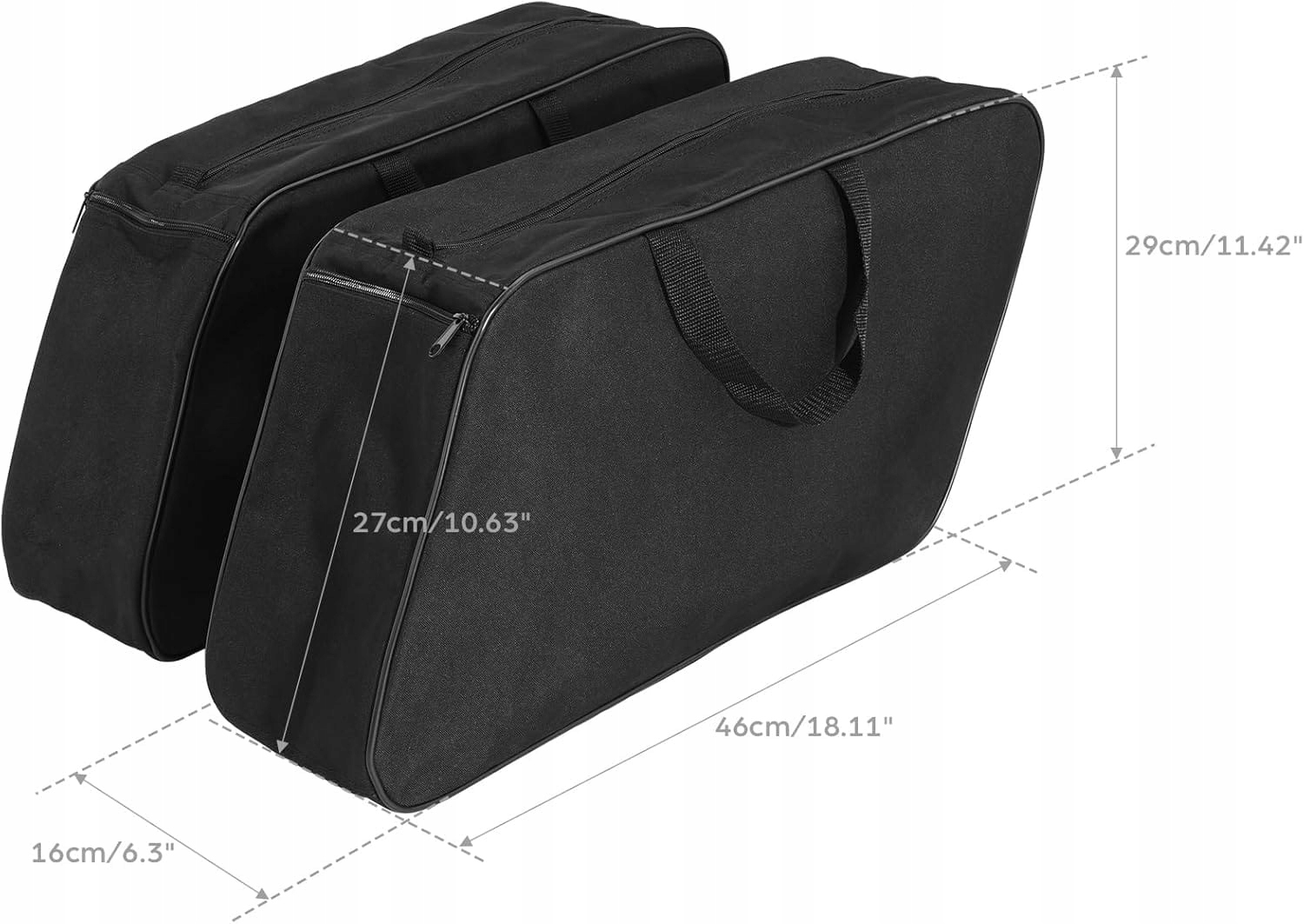 Tašky na bočné kufre Harley Davidson vnútorná taška na kufre čierna