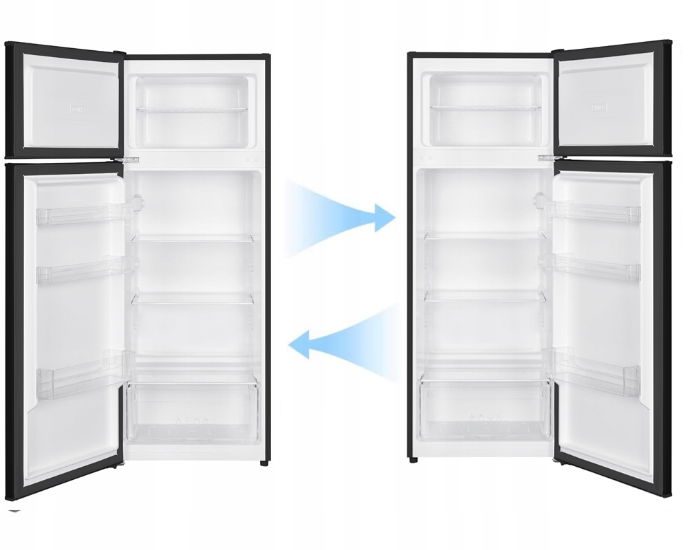 LODÓWKA Z GÓRNYM ZAMRAŻALNIKIEM 206L LED 143cm No Frost nie