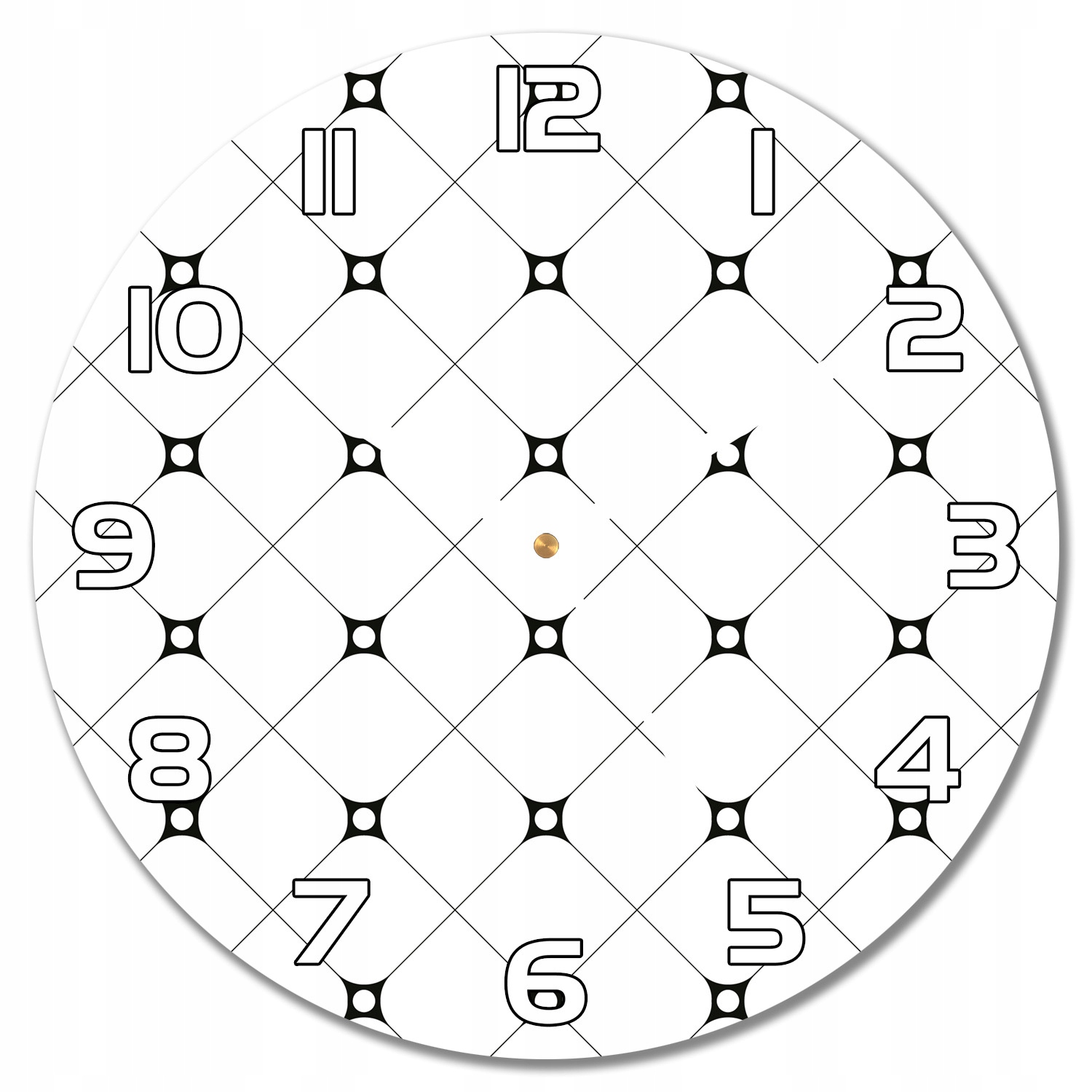 

Nowoczesny wiszący zegar Wzór geometryczny f30cm