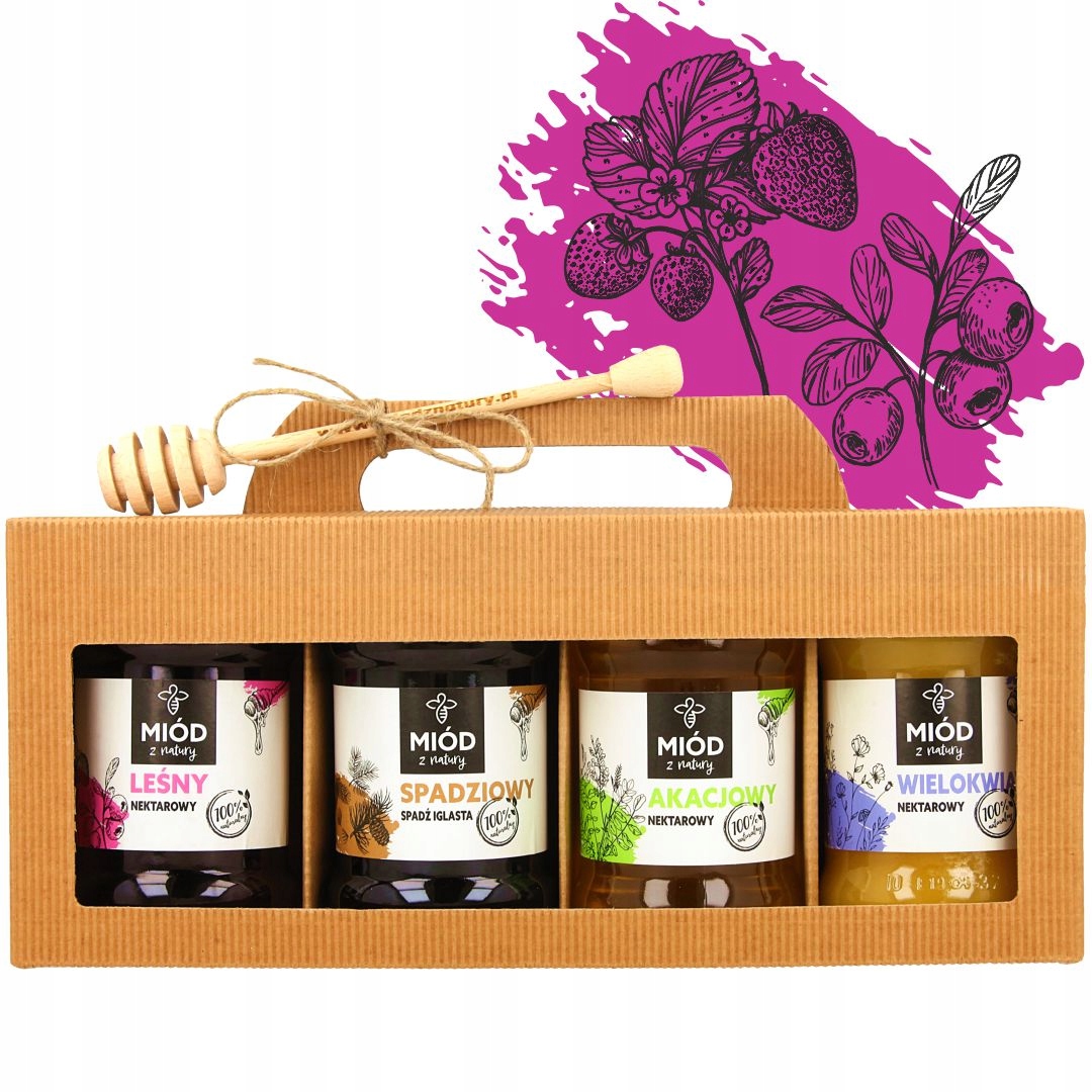 Levně Sada přírodních medů 4x400g Výjimečná Sada!