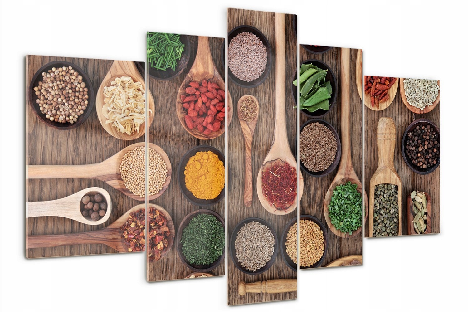 

Obraz szklany tryptyk Przyprawy i zioła 170x100cm