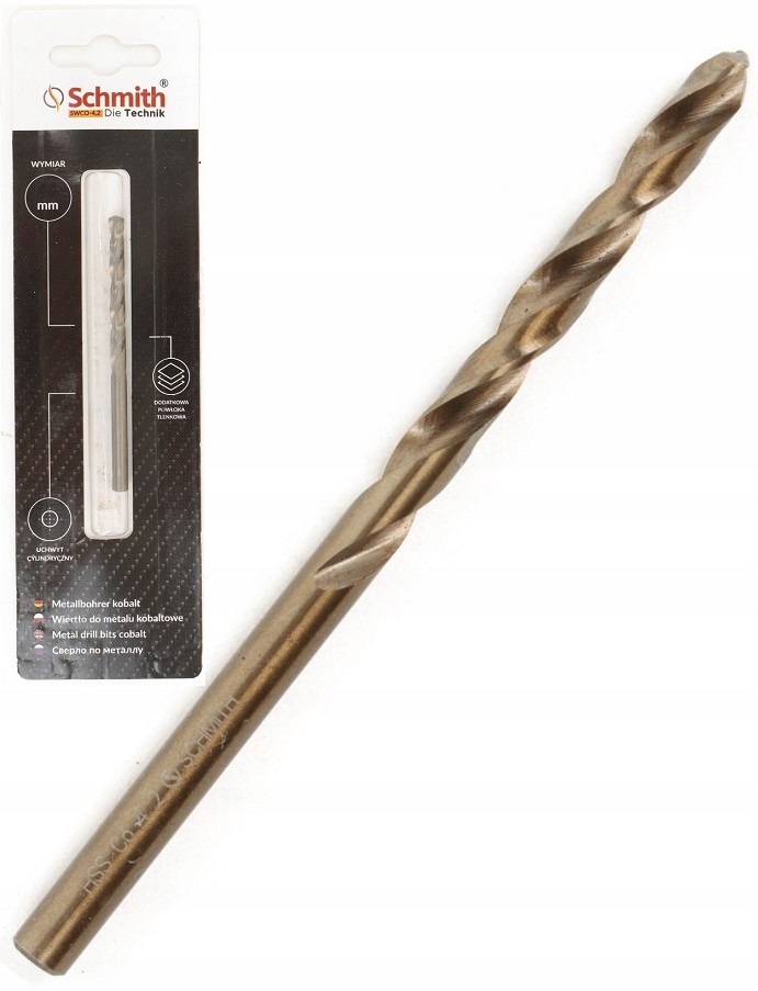 

Wiertło Do Metalu Kobaltowe 4,1mm HSS-Co Schmith