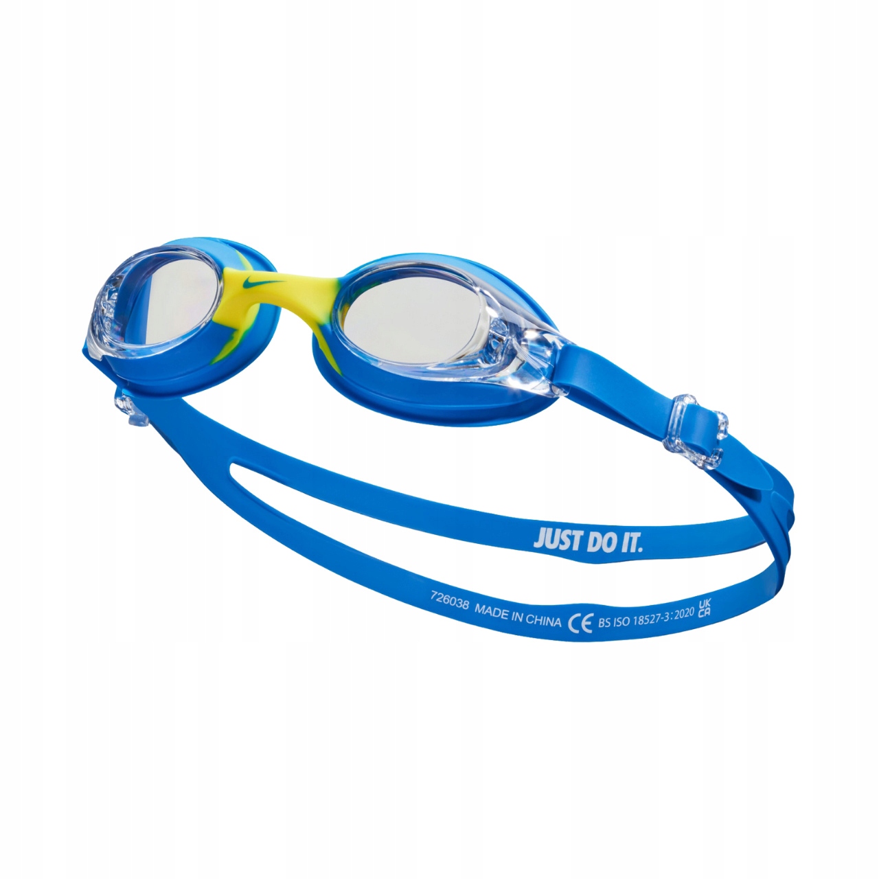 Okulary pływackie Nike Junior niebieskie NESSD138-458 Os