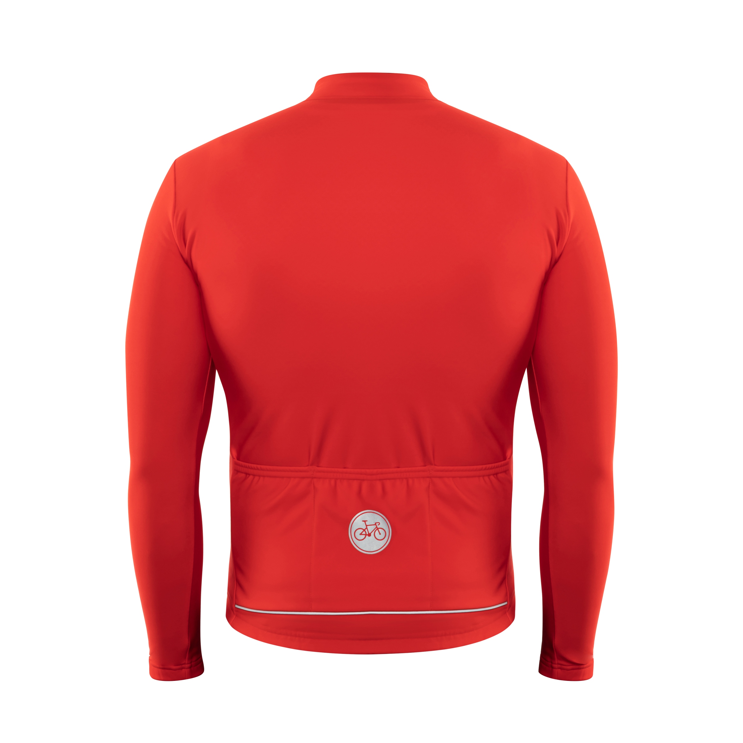 OCIEPLANA BLUZA KOLARSKA CZERWONA L, ODBLASKI, LOKOSPORT, SZOSOWKA. Marka inna