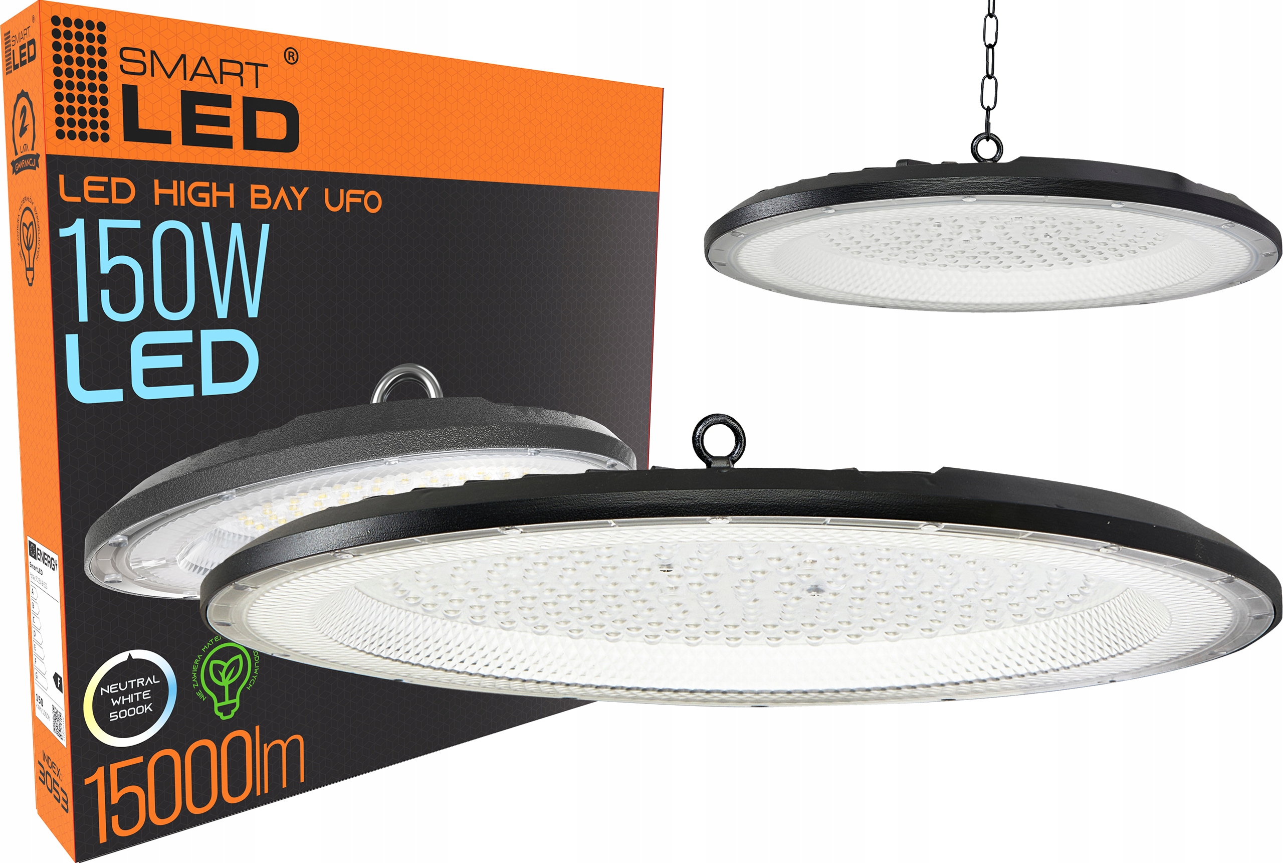 

Lampa Led przemysłowa halogen Ufo 200W 20000lm