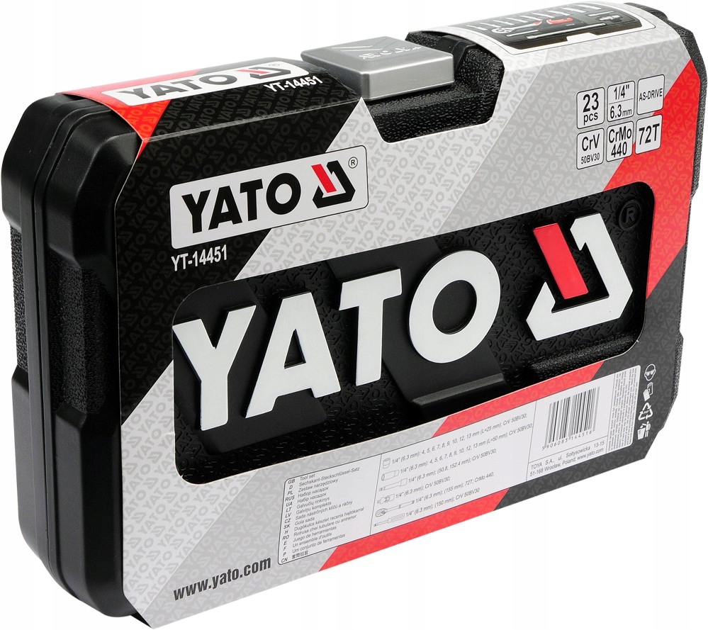 Sada nástrojov 1/4 palca 23-dielna YT-14451 Yato