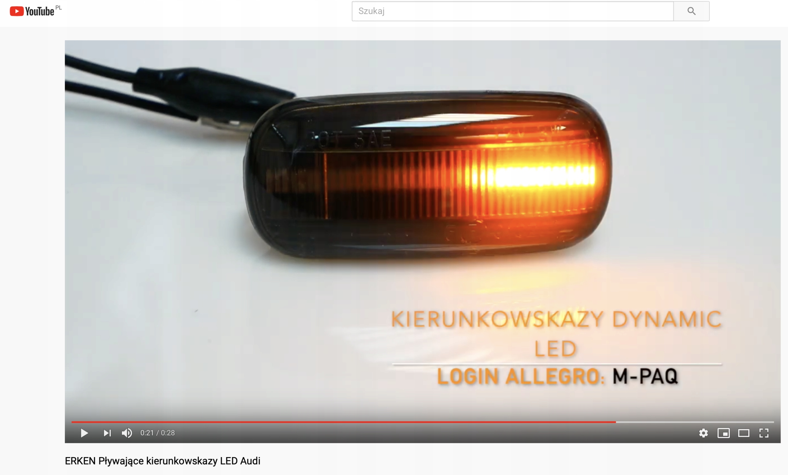 Dynamic LED kierunkowskazy Audi A3 A4 B6 B7 A6 C6 Producent części Erken