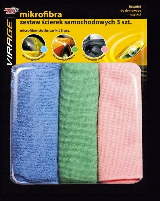 

Zestaw Ścierek Ścierki Z Mikrofibry Zestaw 3 Szt.