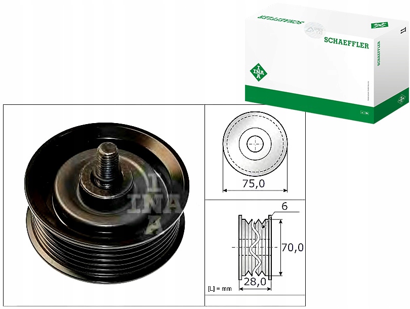 Rolka Pásku Vícedrážková Hyundai 2,0 2,2 Crdi 09-IN Sada pro řidiče #35