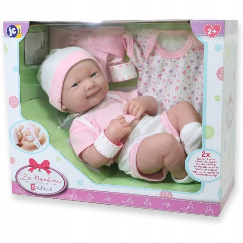 

Lalka Bobas z ubrankami -La Newborn zestaw