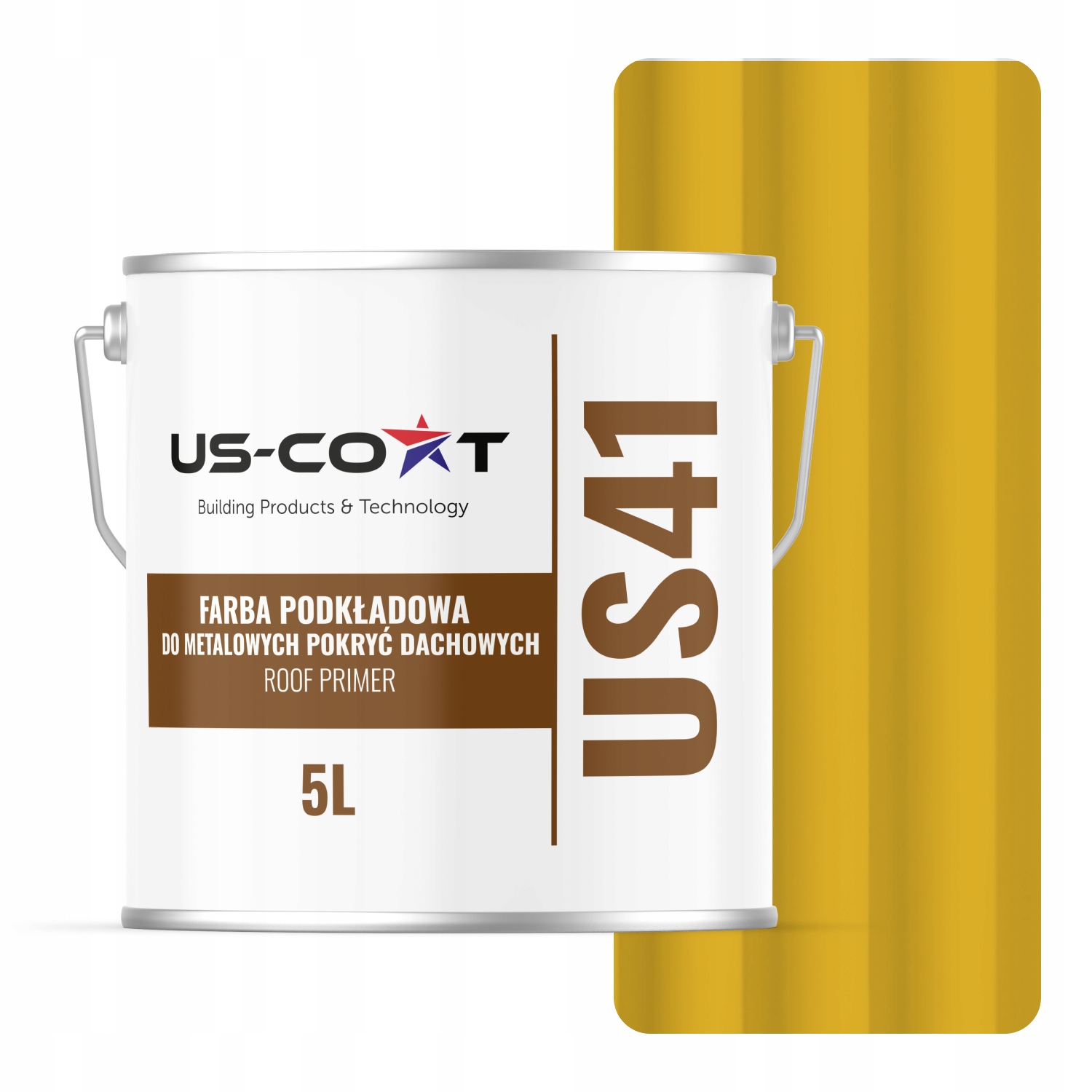 Základná Farba Na Strechu Plech Pozinkovaná Oceľ Žltá Citrónová RAL1012 5L Matná